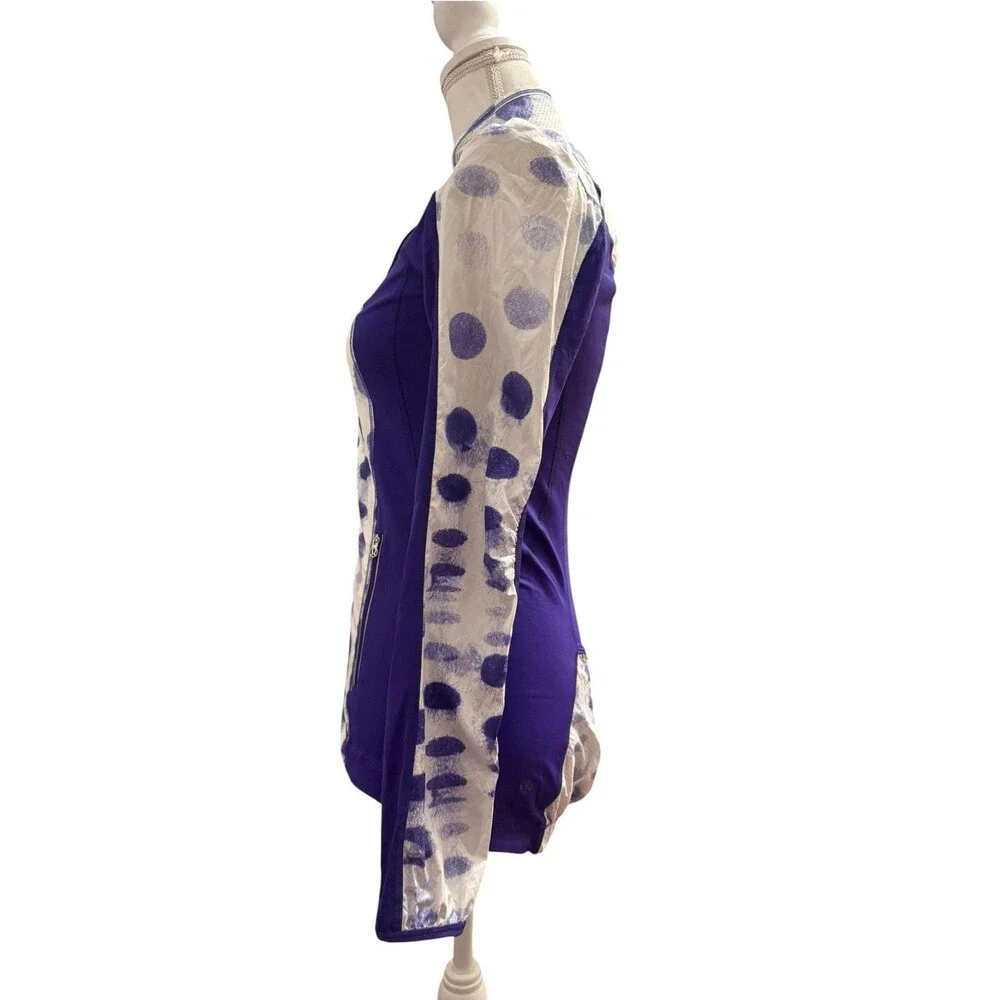 Lululemon jacket size 4 women’s Presta Packable Shirket Seaside Dot